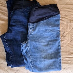 Madewell Maternity Skinny Crop Size 29 Light denim